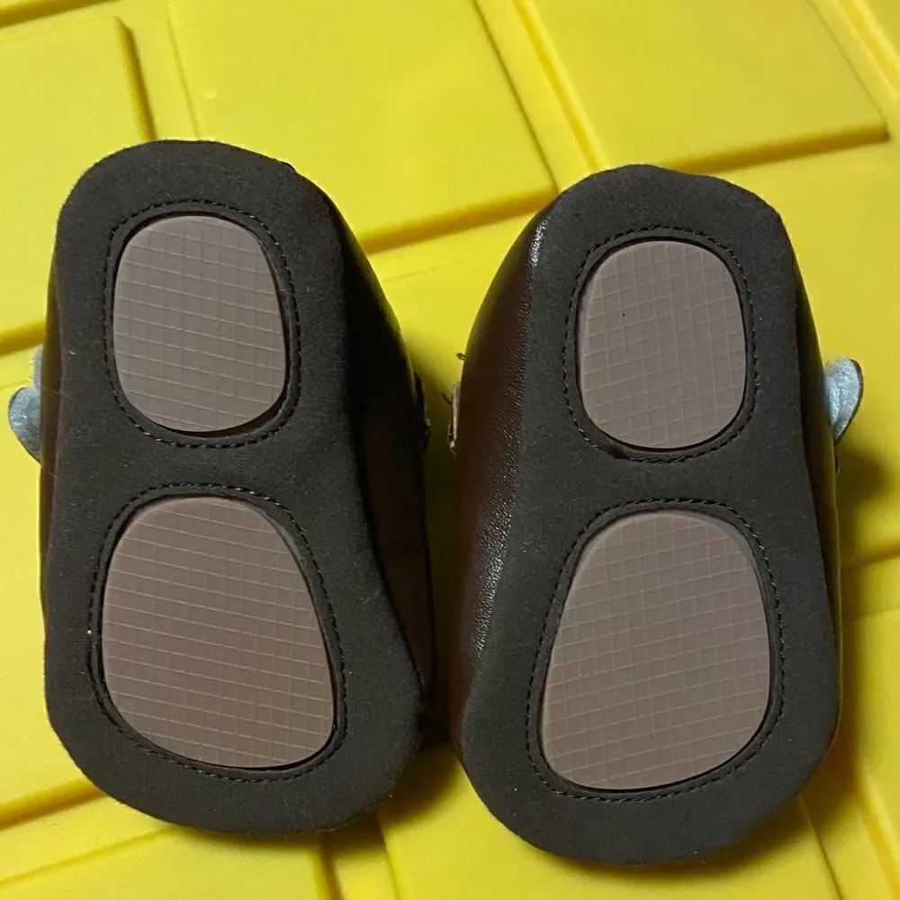 Q2-baby Size S Brown Infant Mary Jane Shoes